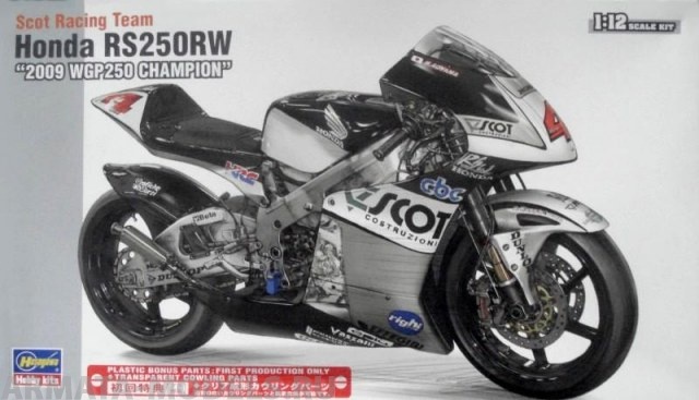 21501 Мотоцикл: SCOT RACING TEAM HONDA RS250RW 2009 WGP250 CHAMPION Hasegawa