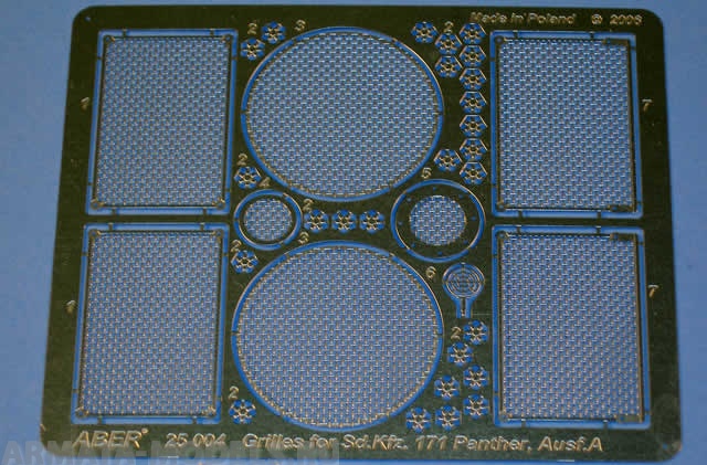 ABR-R-16  Дополнения для  Late model shackle for Pz.Kpfw.V Panther x 4pcs для  1/35