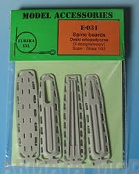 E-031 Дополнения для моделей Spine Boards. Set contains four resin elements and photoetched part in 1/35 scale.