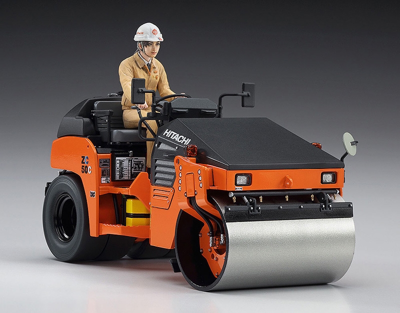 66002 Каток HITACHI VIBRATORY COMBINED ROLLER ZC50C-5 (HASEGAWA) 1/35 Hasegawa