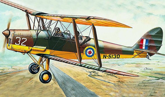 0811SM Самолёт  D.H.82 Tiger Moth (1:48)