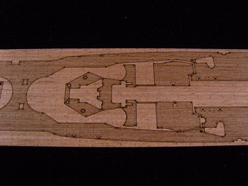 AW20075 Деревянная палуба для IJN Nagato 1933