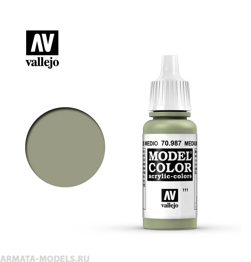 V-70987 111."Model Color"  Серый средний  987 б.17мл