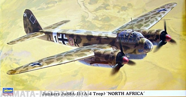 00867 Самолет Ju-88A-11 North Africa Hasegawa