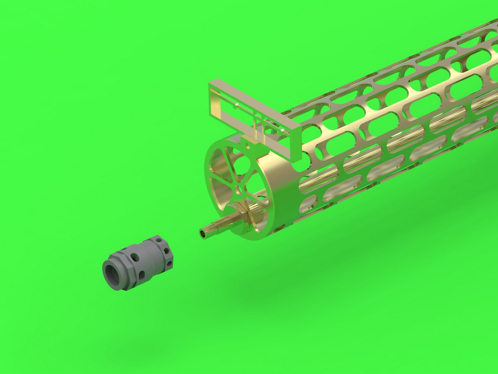 AM-32-104 Немецкий пулемет Первой мировой войны Spandau LMG 08 (1шт) - с рубашкой охлаждения вер.3