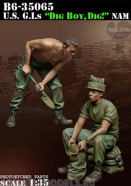 B6-35065 US G.I.s Dig Boy, Dig! Bravo6