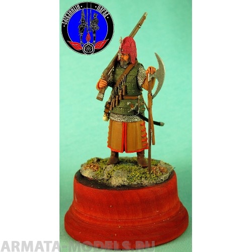 ОП.60.062 Фигура из белого металла  Городовой казак - начало17 века Студия Оловянный Парад