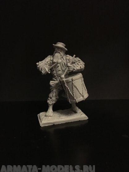 351ТБ Пеший ландскнехт бьющий в барабан , Три Богатыря