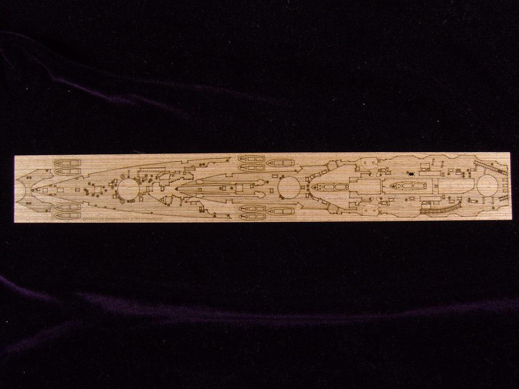 AW20045 Деревянная палуба для IJN Kirishima 1941