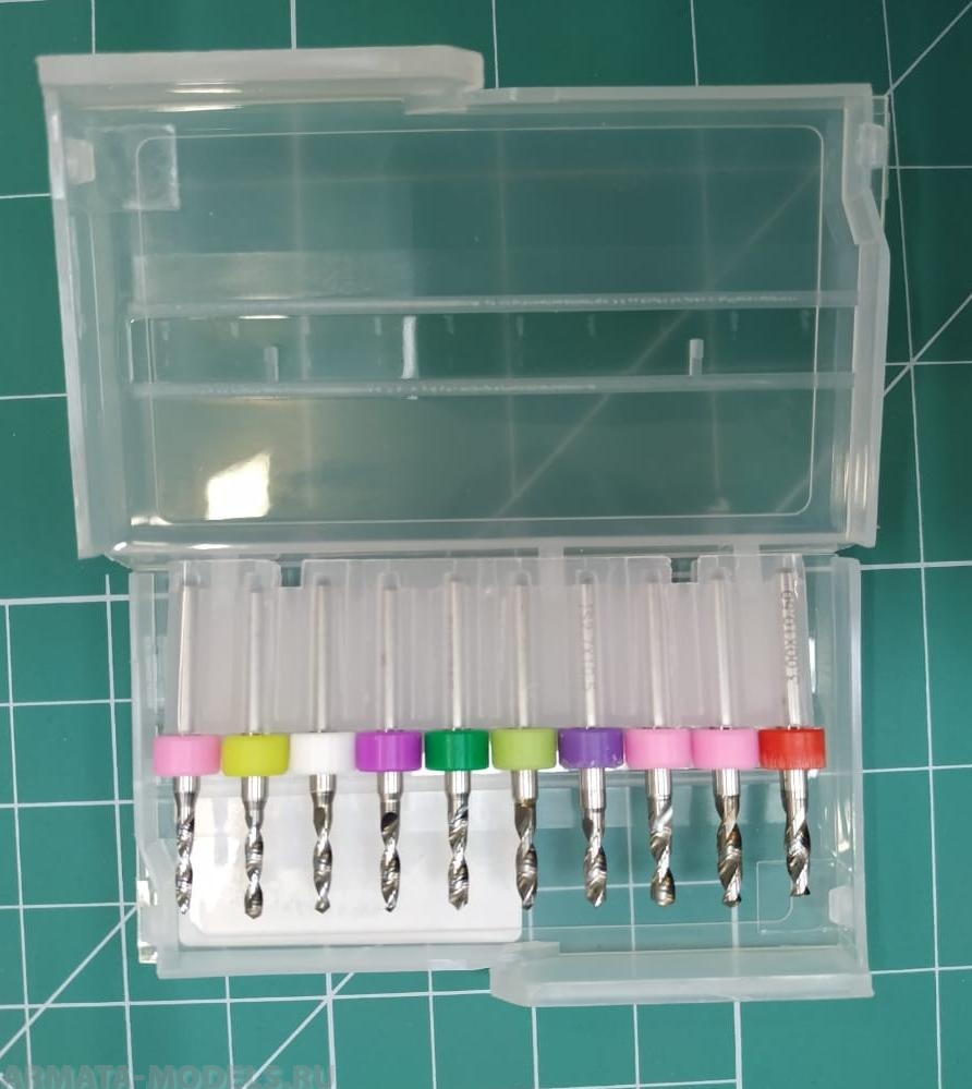 RRM2130 Набор из 10 сверл от 2,1 до 3 мм