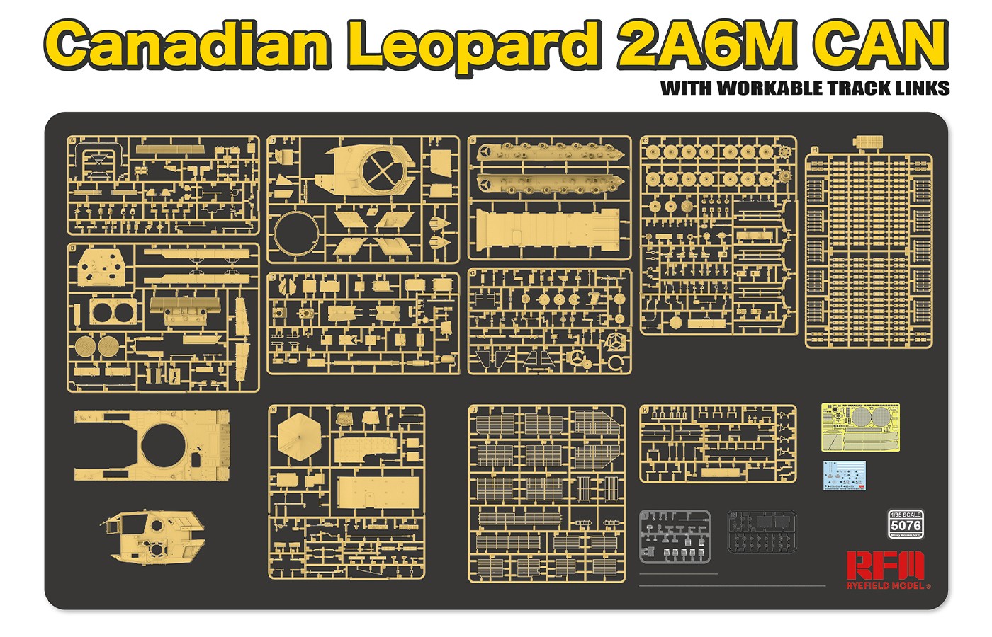 RM-5076 Canadian LEOPARD 2A6M CAN with workable Rye Field Model (RFM)