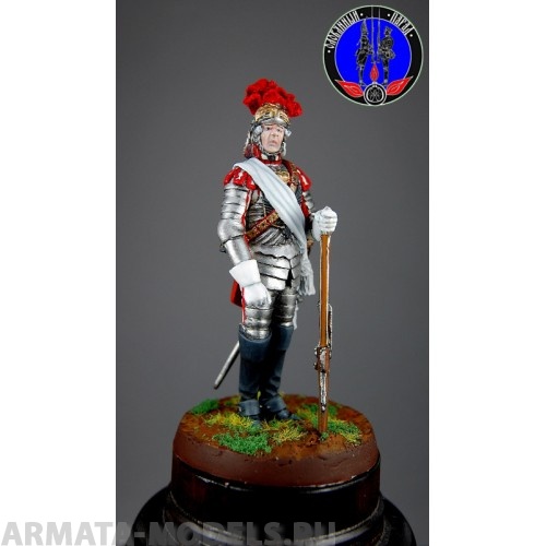 ОП.60.018 Фигура из белого металла  Кавалергард 1798 года  Студия Оловянный Парад