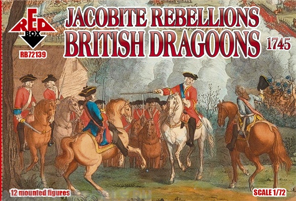 RB72139 Фигуры Jacobite Rebellion. British dragoons 1745 Red Box