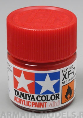 81707T XF-7 Flat Red (Красная матовая) краска акрил. 10мл