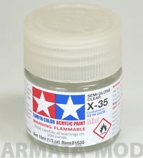 81535T Полуматовый лак X-35 акрил. 10мл.