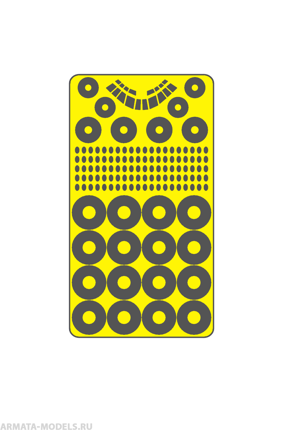 AM144116 Маска окрасочная для Ил-62 Звезда