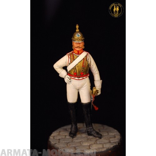 ОП.60.082 Фигура из белого металла Рядовой Л.-Гв. Конного полка. Россия. 1848 г  Студия Оловянный Парад