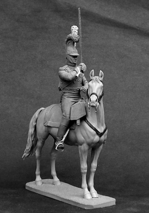 CHM-54256(М) Офицер саксонского кирасирского полка Фон Цастров 1810-13 гг. белый металл Chronos Miniatures