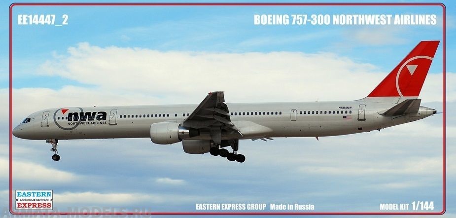 ЕЕ14447_2 Авиалайнер Б-753 NWA Восточный экспресс