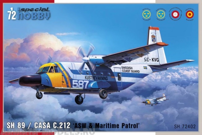 SH72402 Самолет SH 89 / CASA C.212 ASW and Maritime Patrol Special Hobby