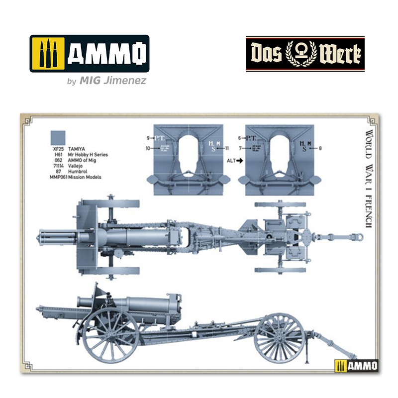 DW35022 Сборная модель French 155mm C17S Howitzer Das Werk