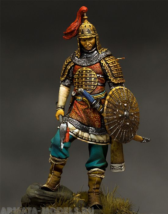 75-128PEG Mongolian Warrior XIII-XIV Century Pegaso Models