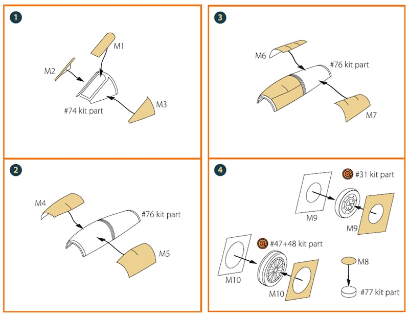 CPA72037 Маски для F-89D/J Northrop, Scorpion (Revell)