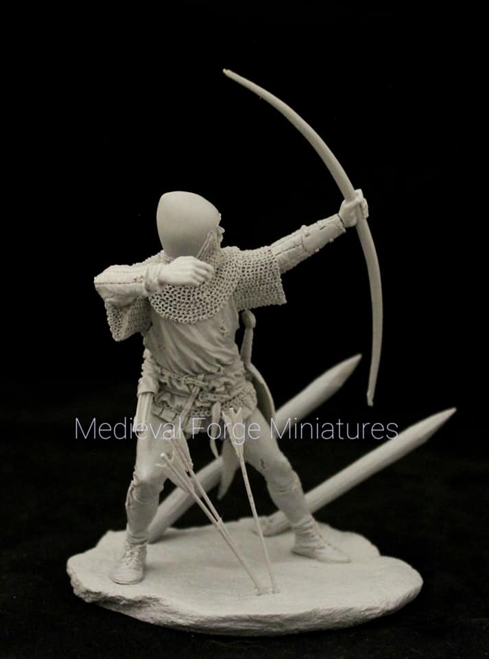 C-75-060 Фигура English archer 15th century Medieval Forge Miniatures