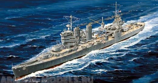 05743 Крейсер  СА-34 Астория 1942 г.  Trumpeter