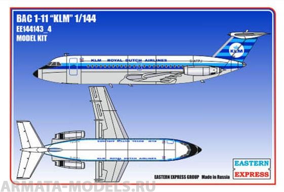ЕЕ144143_4 Авиалайнер BAC 1-11-200 KLM Восточный экспресс