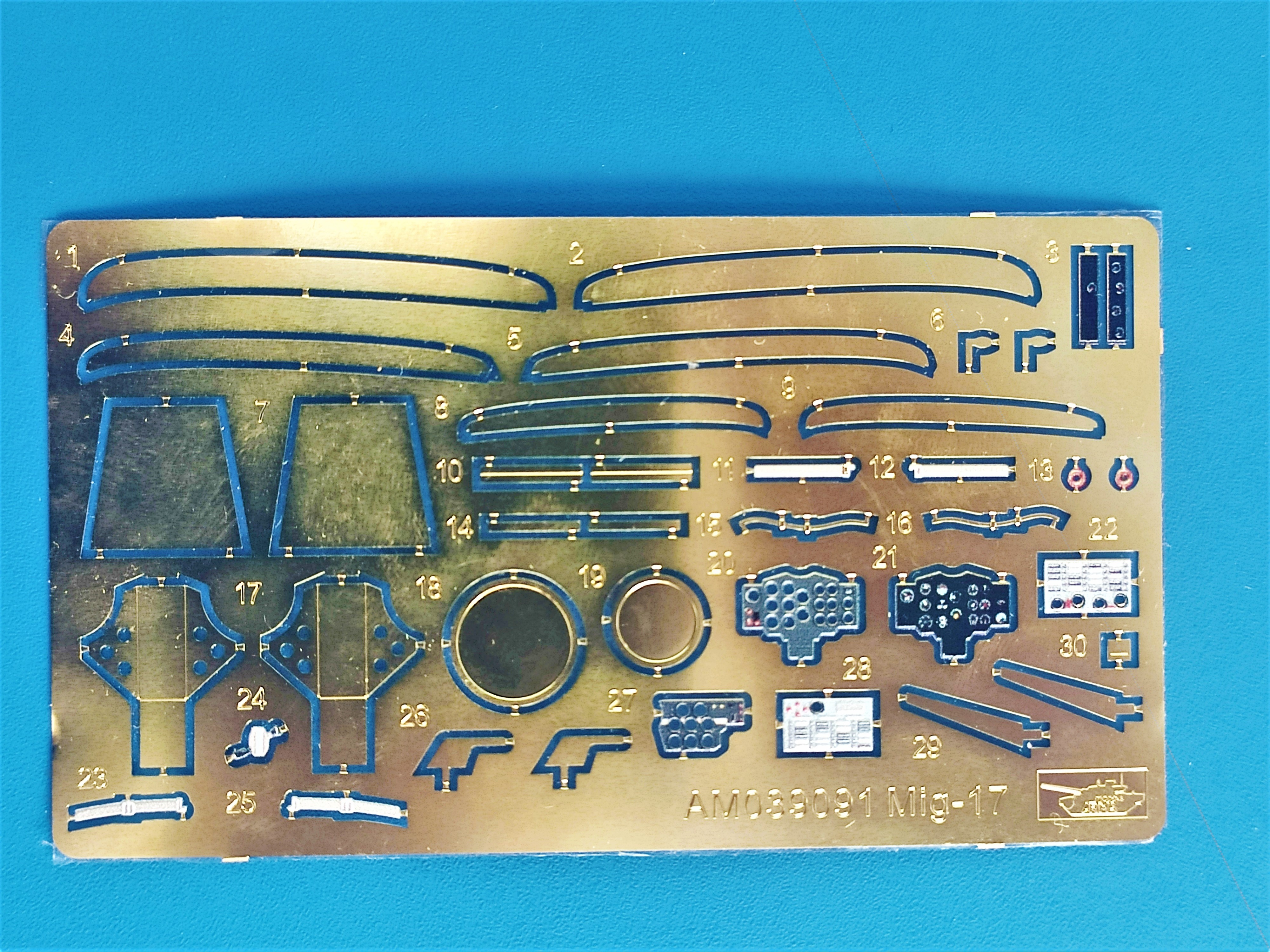 AM039091K Цветное фототравление для Миг-17 1/72