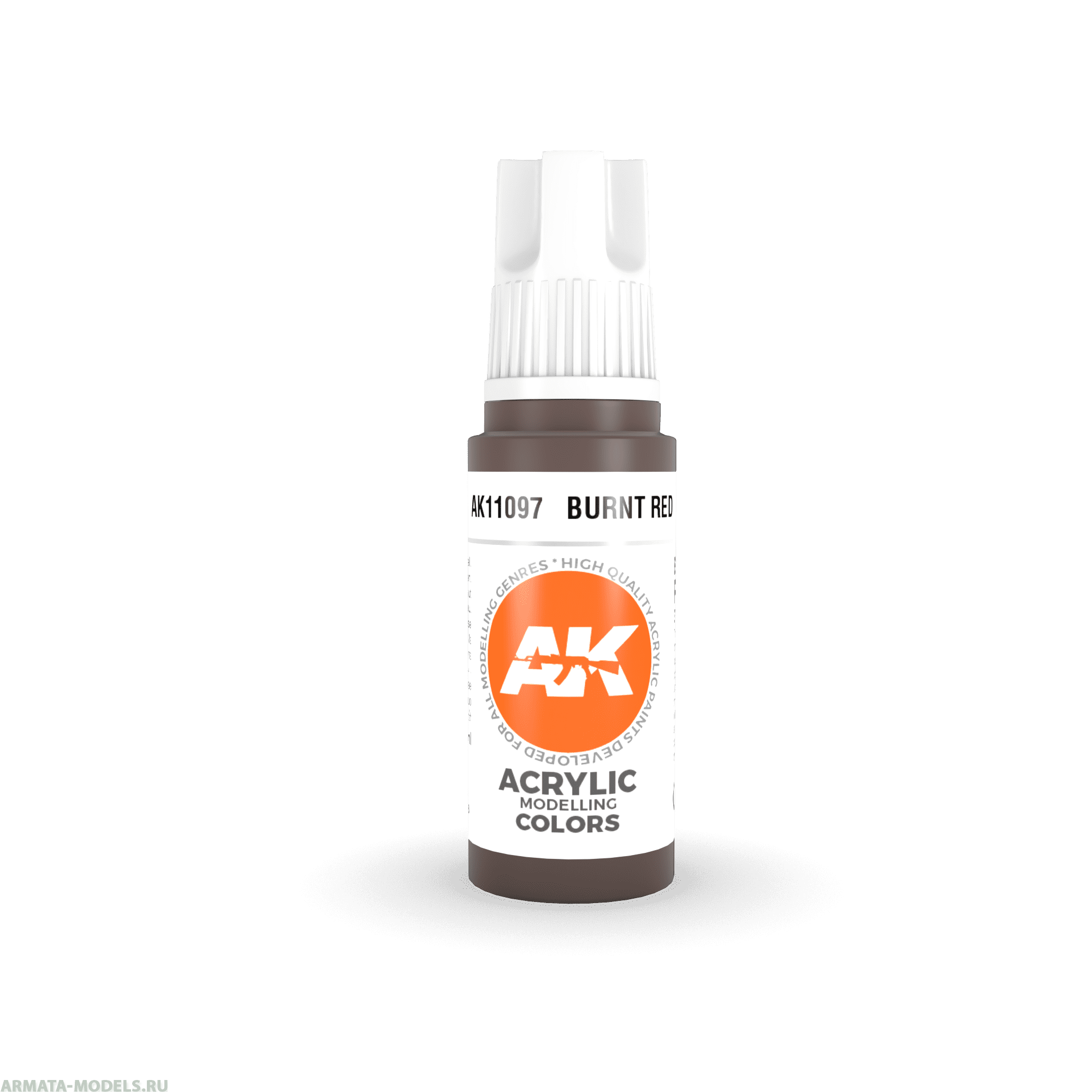 AK11097 Краска акриловая Burnt Red 17ml
