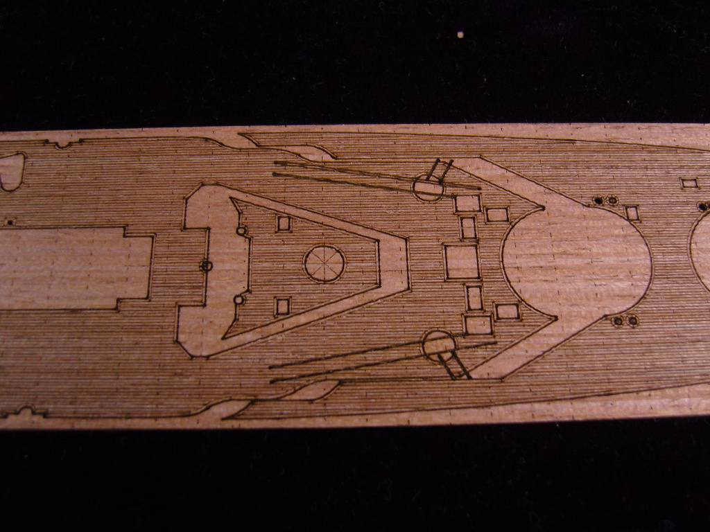 AW20075 Деревянная палуба для IJN Nagato 1933