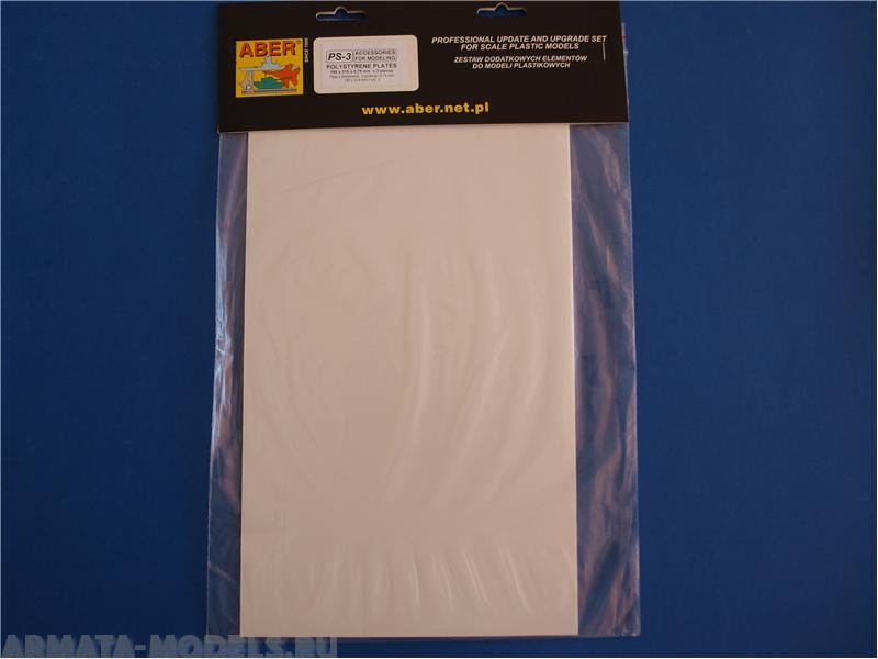ABR-PS-3  Дополнения для  Polystyrene plates 195 x 315 x 0,75 mm x 3 pcs. для