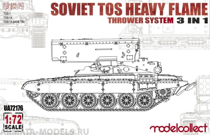 UA72176 Soviet TOS Heavy Flame Thrower System 3 in 1 Modelcollect