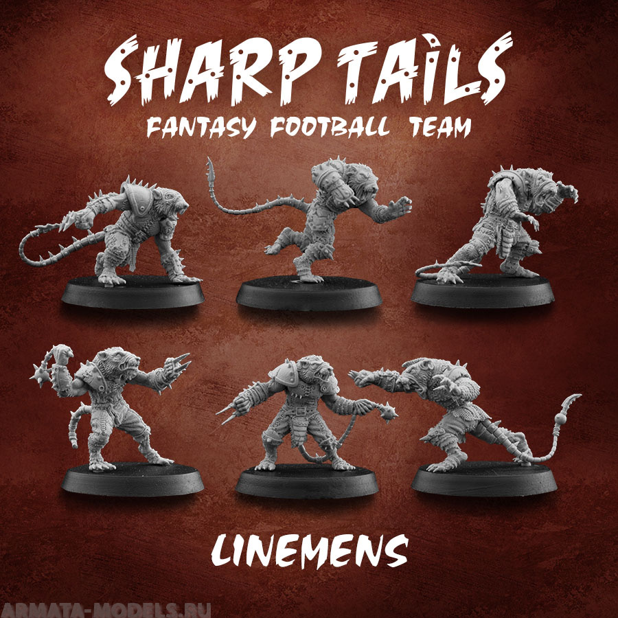 SB-RL1 Декоративная фигурка из пластика Ratman Linemen's (x6) ScaleBro