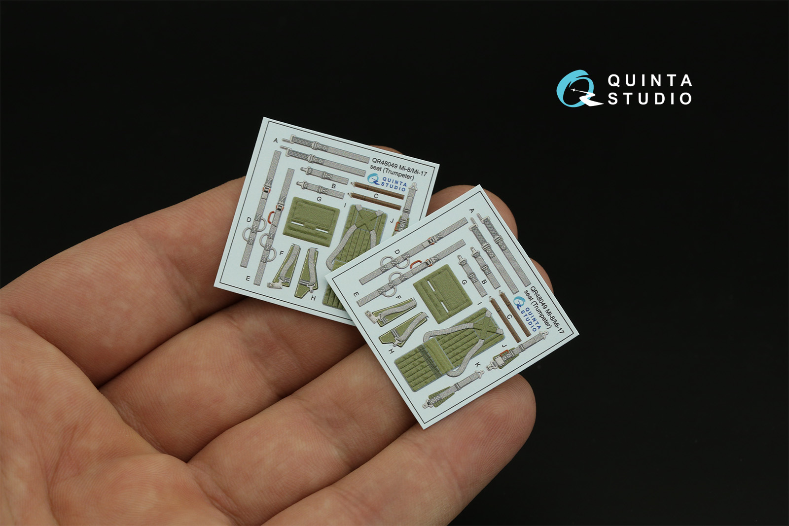 QD48382 3D Декаль интерьера кабины Ми-8МТ (Trumpeter)