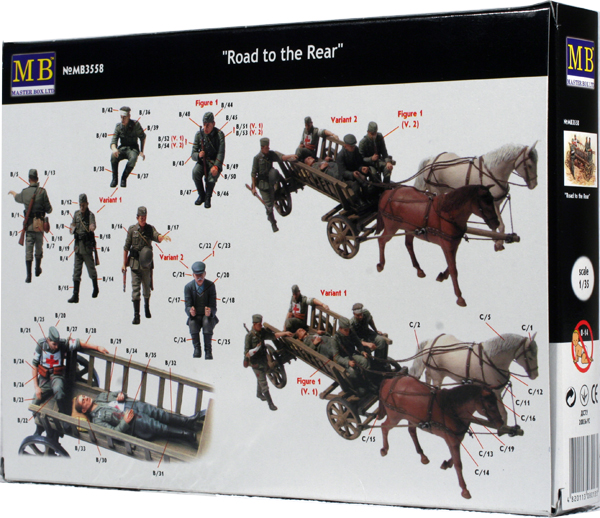 Набор фигурок MB3558 Фигурки Дорога к задней Master Box (MB)