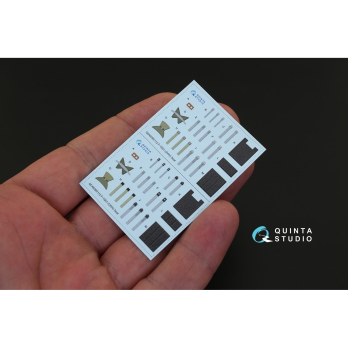 QD48090 1/48 3D Декаль интерьера кабины F-15E (для модели GWH) Quinta Studio