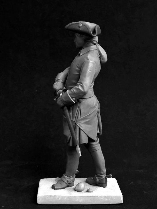 CHM-54239. Шведский кавалерийский офицер, 1710-е годы. 54 мм. Материал - смола. Chronos Miniatures