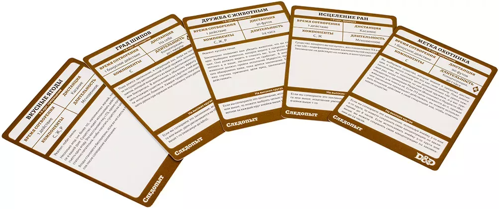 73920-RHW Dungeons & Dragons: Карты заклинаний: Следопыт