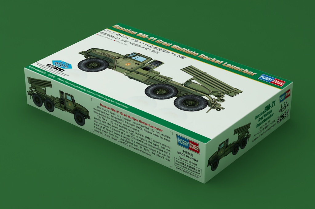 82931 РСЗО  Russian BM-21 Grad Multiple Rocket Launcher Hobby Boss