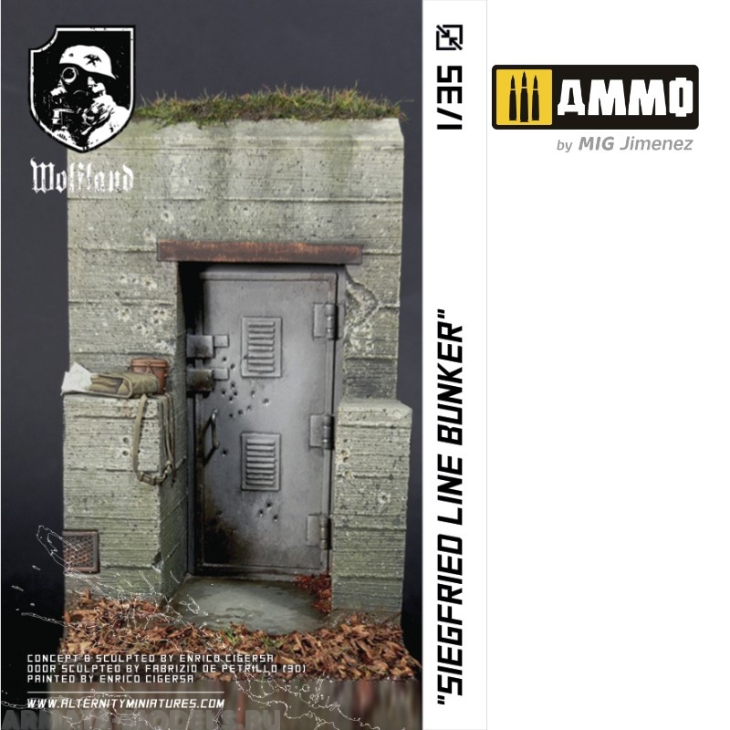 MR-AM96 Набор декораций Siegfried Line Bunker Alternity Miniatures