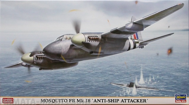 02024 Самолет  MOSQUITO FB Mk.18 ANTI-SHIP ATTACKER Hasegawa