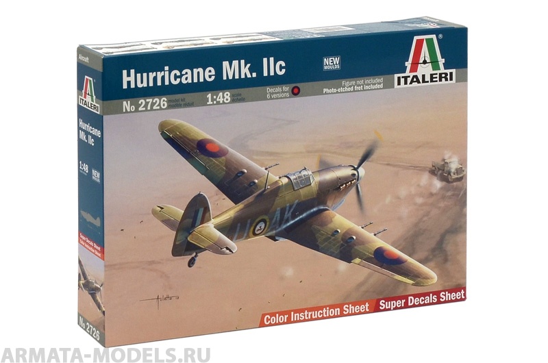 2726ИТ Самолет Harricane Mk Italeri