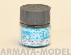 H301  Краска водоразбавляемая художественная т.м. MR.HOBBY  10мл  GRAY FS36081