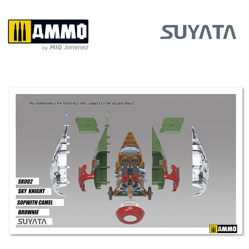 SK002 Сборная модель Sopwith Camel & “Brownie” Suyata