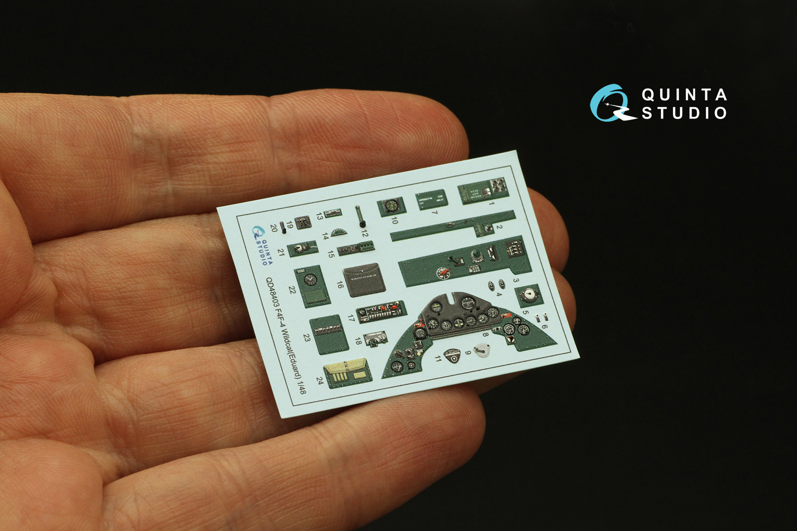 QD48403 3D Декаль интерьера кабины F4F-4 Wildcat (Eduard)