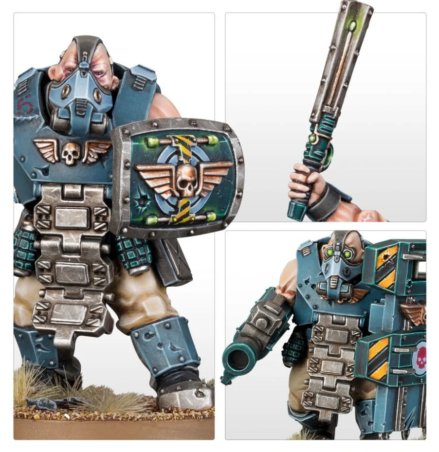 47-14GW Набор Милитарум Ауксиллия. Быкрины (Militarum Auxilla Bullgryns)