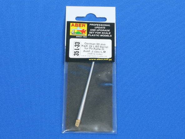 ABR-35-L-33  Дополнения для  Germ 50mmKwK39L/60 Barrel for Pz.Kpfw.IIIAusf.J(late)L,M для Tamiya 1/35